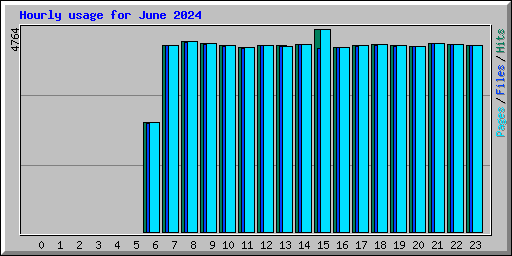 Hourly usage for June 2024