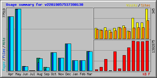 Usage summary for v22019057537390130